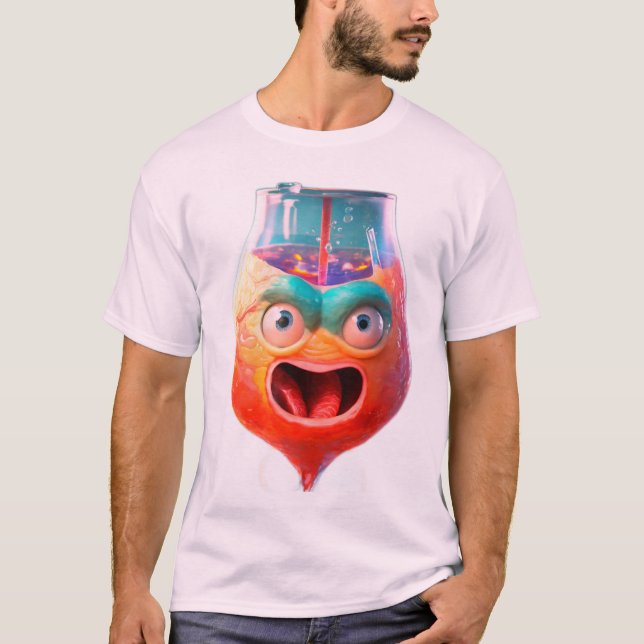Ein spielerisches medizinisches Modell, das einem  T-Shirt (Vorderseite)