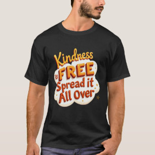 Ein spielerisches und farbenfrohes typografisches T-Shirt