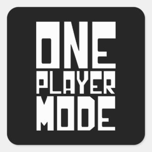 EIN SPIELMODUS QUADRATISCHER AUFKLEBER