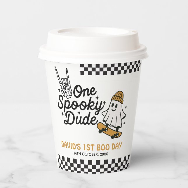 Ein Spooker Typ Halloween Pappbecher (Vorderseite)