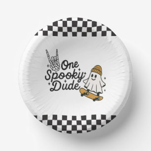 Ein Spooker Typ Halloween Pappteller