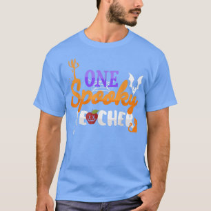 Ein Spooky Teacher Bat Cat Halloween Kostüm 2022 T-Shirt