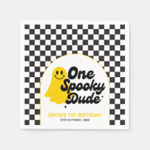 Ein Spooky Typ Groovy Halloween erster Geburtstag