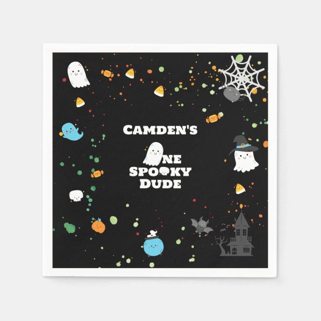 Ein Spooky-Typ Papier Napkins Serviette (Vorderseite)