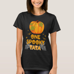 Ein Spooky Yaya Familie Halloween Kostüm Matching T-Shirt