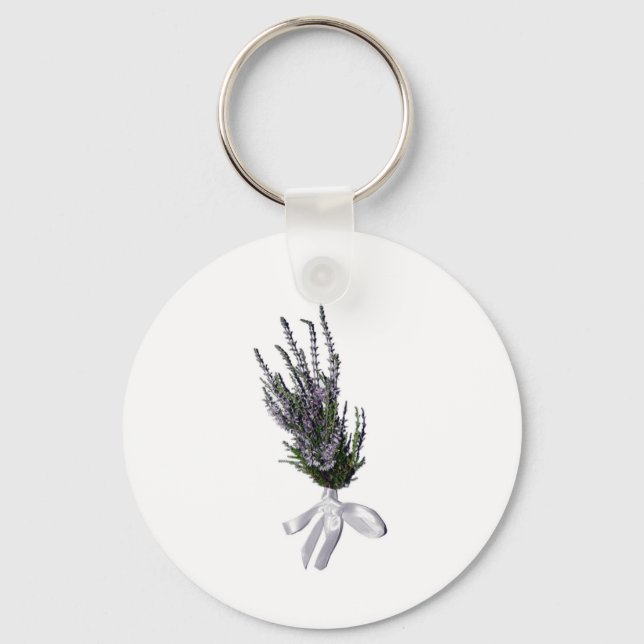 Ein Sprig Heather aus Schottland Schlüsselanhänger (Vorderseite)