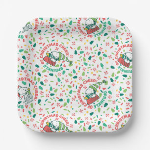 Ein Sprinkle Weihnachts-Cheer-Muster Pappteller