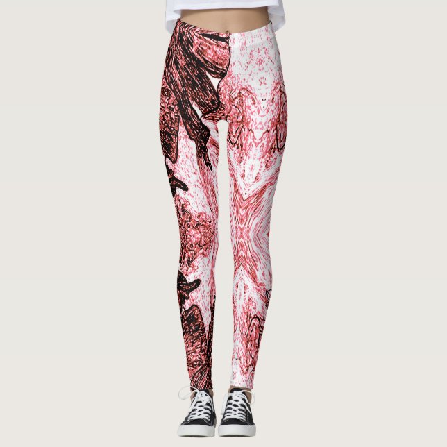Ein Spritzer Rot Leggings (Vorderseite)