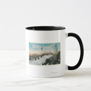 Ein Sprung in ein Skiturnier Tasse