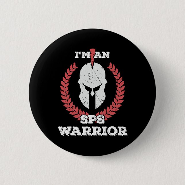 Ein Sps Warrior Stiff Person Syndrome Awareness Button (Vorderseite)
