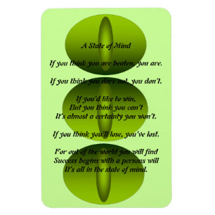 Ein Staat des Gedankengedichtemagneten Magnet