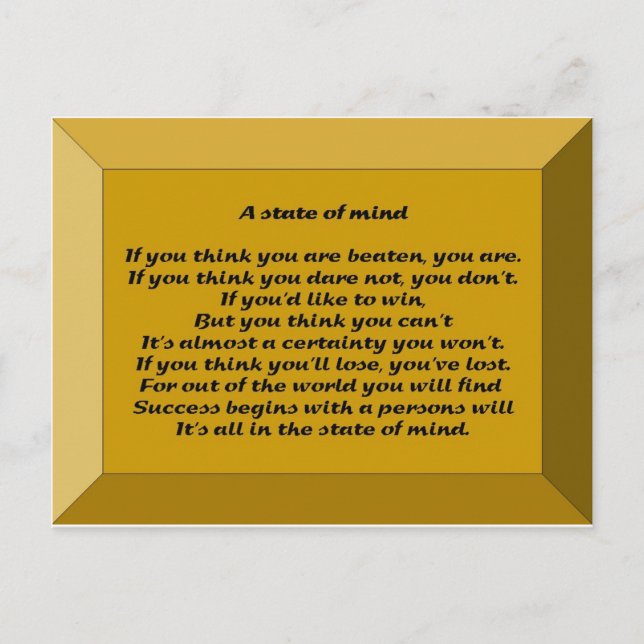 Ein Staat des Geistes Postkarte (Vorderseite)