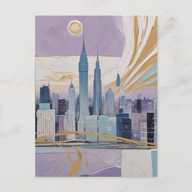 Ein Stadtbild von Monar Feiertagspostkarte (Vorderseite)