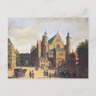 Ein Stadtplatz in Haarlem Postkarte