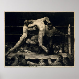 Ein Stag bei Sharkey von George Bellows Poster