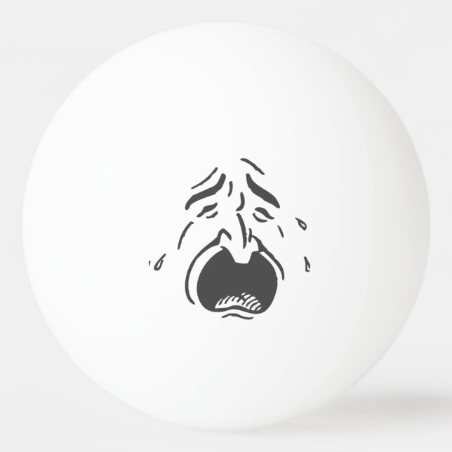Ein Star Ping Pong Ball weinen und lächeln Tischtennisball (Vorderseite)