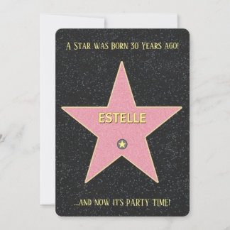 Ein Star war Geborene Geburtstagsparty Einladung