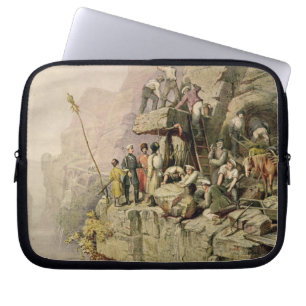 Ein Steinsteinbruch, 1833 (Farbelitho) Laptopschutzhülle