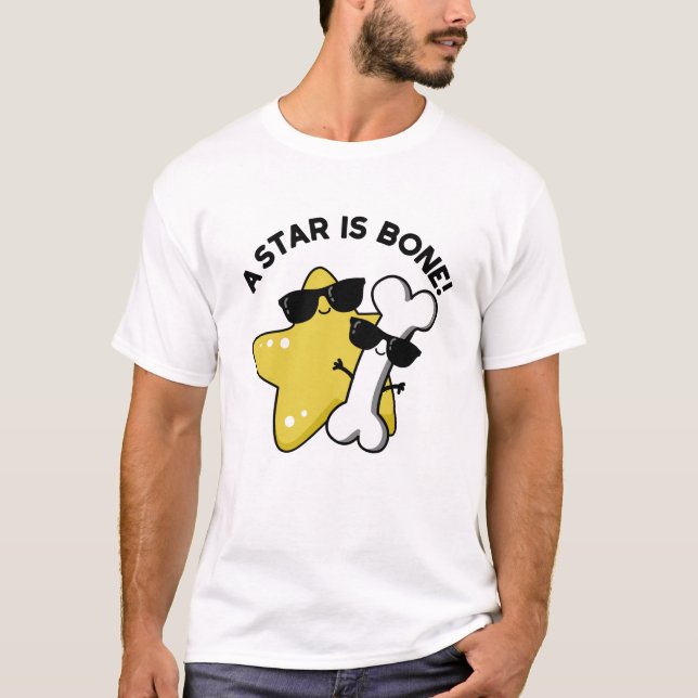 Ein Stern ist ein "Bone Funny Movie Title Puff" T-Shirt (Vorderseite)