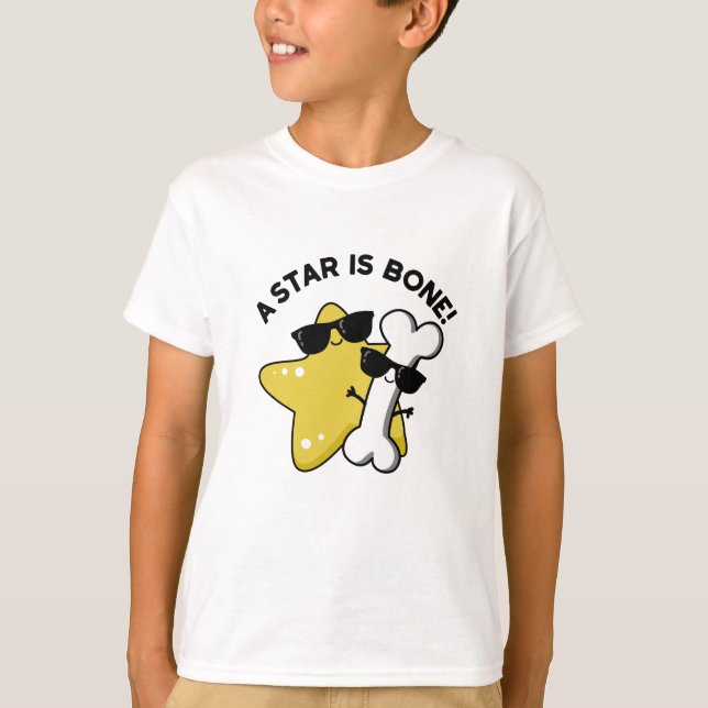 Ein Stern ist ein "Bone Funny Movie Title Puff" T-Shirt (Vorderseite)