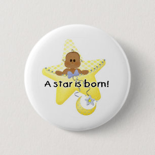 Ein Stern ist geborener afrikanischer Amerikaner Button