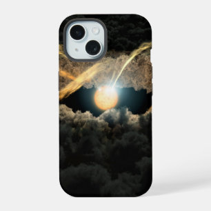 Ein Stern, umgeben von einer protoplanetaren Schei iPhone 15 Hülle