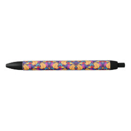 Ein Stift mit einem farbenfrohen Muster 