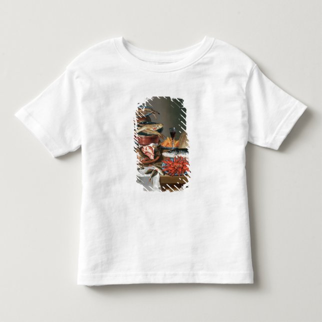 Ein Stillleben von ein Fisch-, Forelle-und Kleinkind T-shirt (Vorderseite)