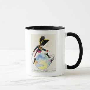 Ein Stillstand zu einem Schritt über der Kugel, Tasse