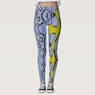 Ein stilvolles abstraktes "Ratti_Creative_Arts" Le Leggings