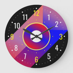 Ein stilvolles und auffallendes Design - Modern Große Wanduhr