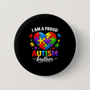 Ein stolzer Autismus-Bruder Autismus-Bewusstsein r Button
