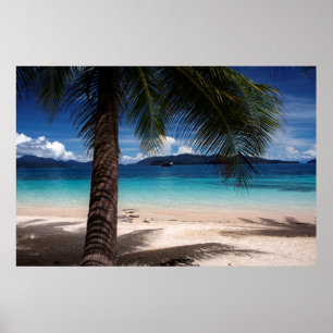 Ein Strand auf KOH Wai Insel in Thailand Poster