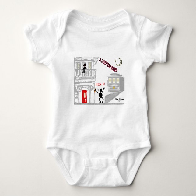 Ein Streetcar genannt WUNSCH Baby Strampler (Vorderseite)