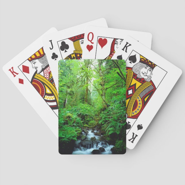 Ein Strom in einem alten Wald Spielkarten (Rückseite)