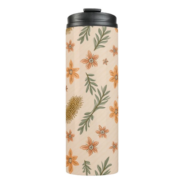 ein Strumpf mit Federduft Thermosbecher (Vorderseite)