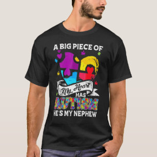 Ein Stück meines Herzens hat Autismus mein Nephew T-Shirt