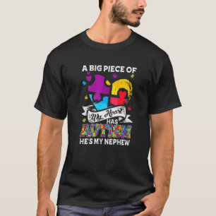 Ein Stück meines Herzens hat Autismus mein Nephew T-Shirt