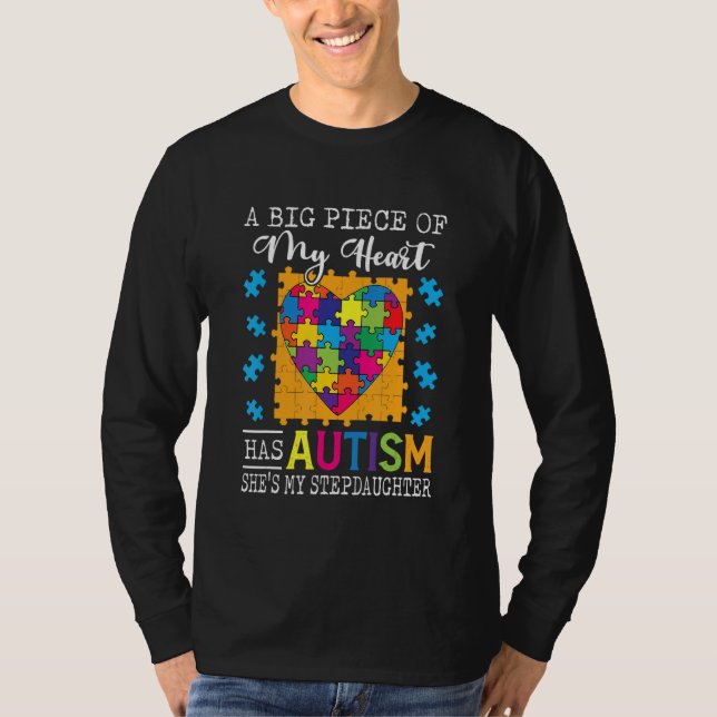 Ein Stück meines Herzens hat Autismus meine Stepto T-Shirt (Vorderseite)