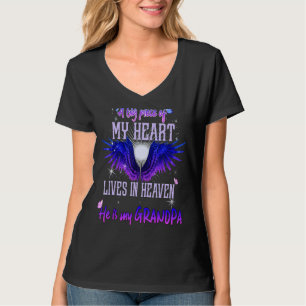 Ein Stück meines Herzens ist im Himmel in Erinneru T-Shirt