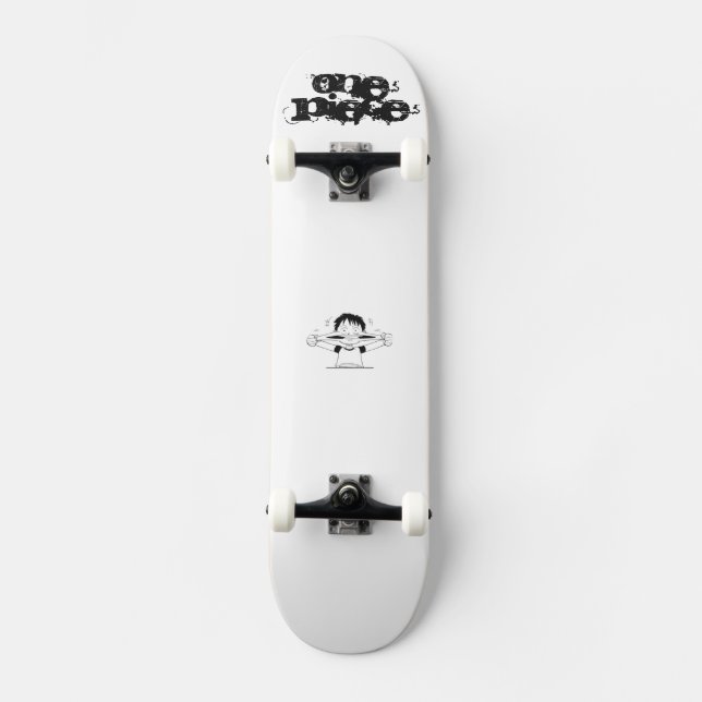ein Stück Skatebord weiß Skateboard (Vorderseite)