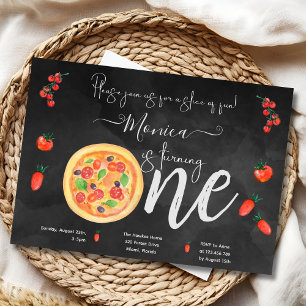 Ein Stück Spaß, erster Geburtstag Einladung