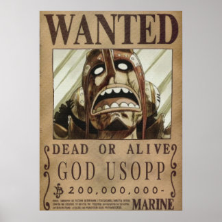 Ein Stück Wollte Gott Usopp Poster