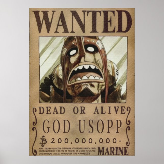 Ein Stück Wollte Gott Usopp Poster (Vorne)