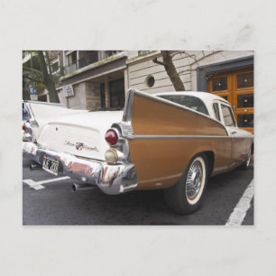 Ein Studebaker Silver Hawk Classic Car geparkt auf Postkarte