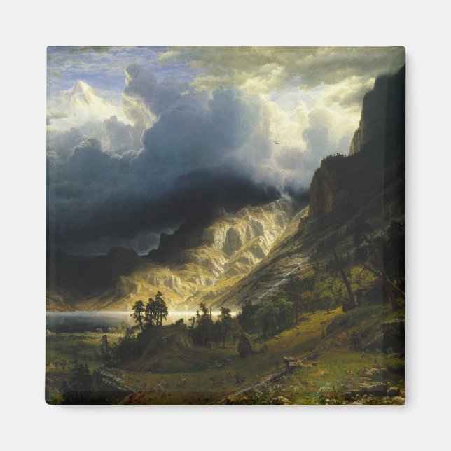Ein Sturm im Rocky Mountains Bierstadt Magnet (Vorne)