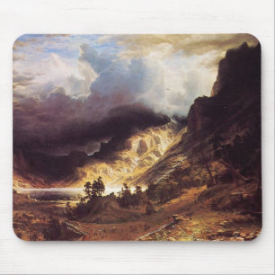 Ein Sturm in den Rocky Mountains, Bierstadt Albert Mousepad