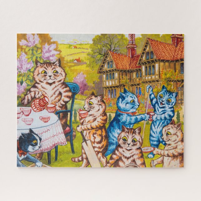 Ein Summer Tee Party von Louis Wain (Horizontal)