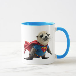 Ein Superheld-Robbenbaby. Tasse