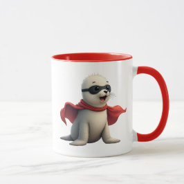 Ein Superheld-Robbenbaby. Tasse